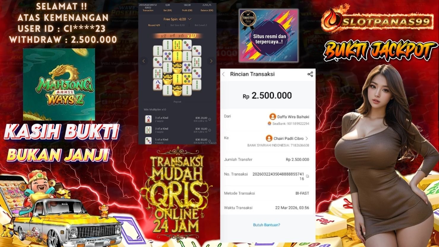 SLOTPANAS99 JACKPOT SLOT MAHJONG WAYS 2